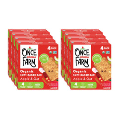 Once Upon A Farm apple-oat soft-baked bar pack of 4, convenient family snack
