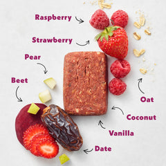 Once Upon A Farm mixed berry bars 4-count pack, ideal for lunchboxes and travel.