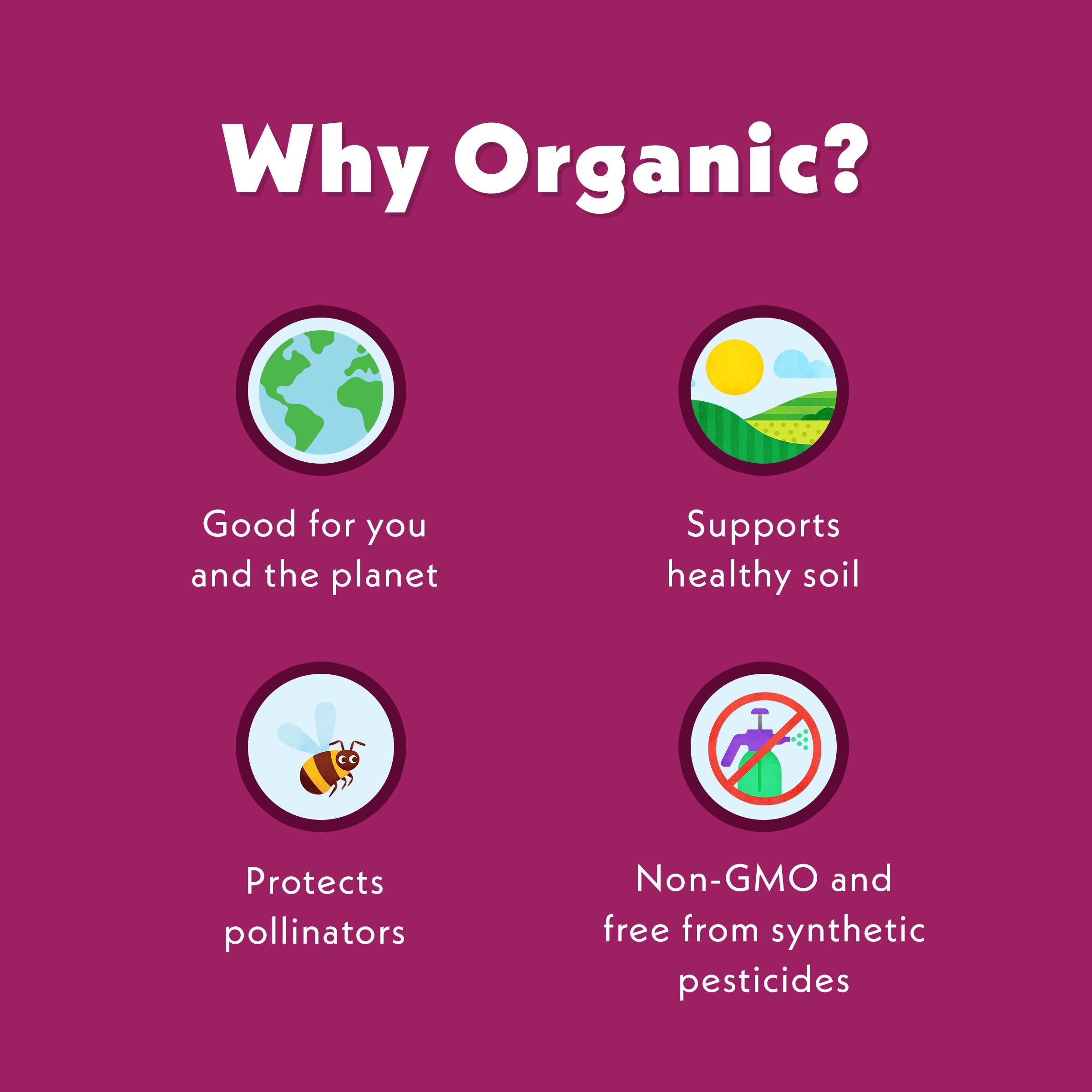 Once Upon A Farm brand logo with berry imagery emphasizing kid-friendly, organic snacks.