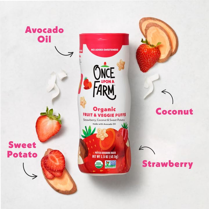 Pantry-safe canister on a shelf from Once Upon a Farm