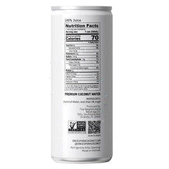 Once Upon a Coconut label close-up shows a clean, non-GMO, gluten-free promise.