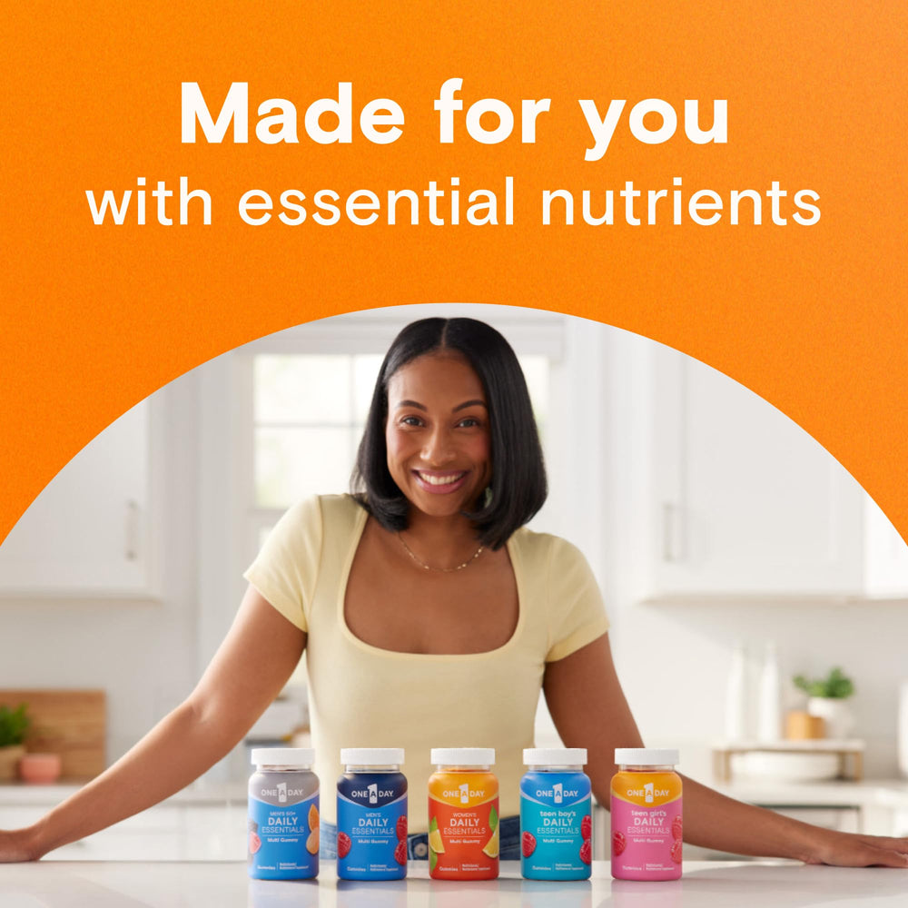 One A Day Men's 50+ label lists essential nutrients for daily wellness.