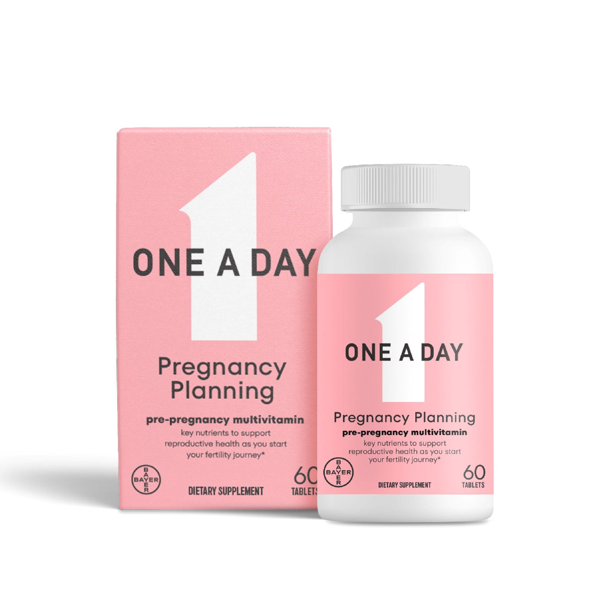 ONE A DAY Pregnancy Planning bottle showcasing preconception support