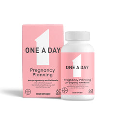 ONE A DAY Pregnancy Planning bottle showcasing preconception support