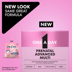 ONE A DAY Prenatal Advanced softgel capsules, easy intake for busy mornings