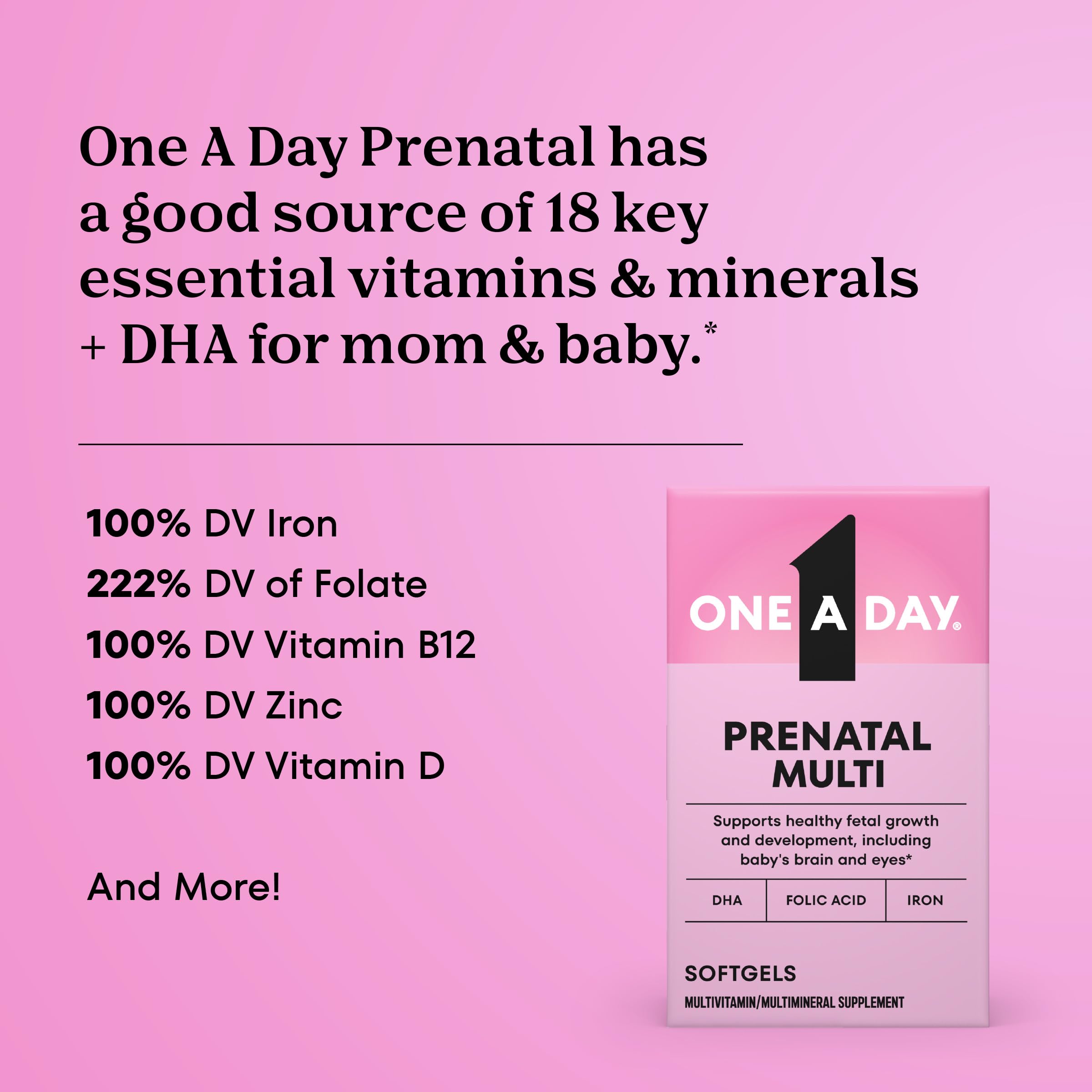 One A Day Prenatal packaging varies to show packaging options