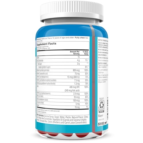 One A Day Teen Boy's Daily Essentials Gummies serving suggestion promotes consistent daily use.