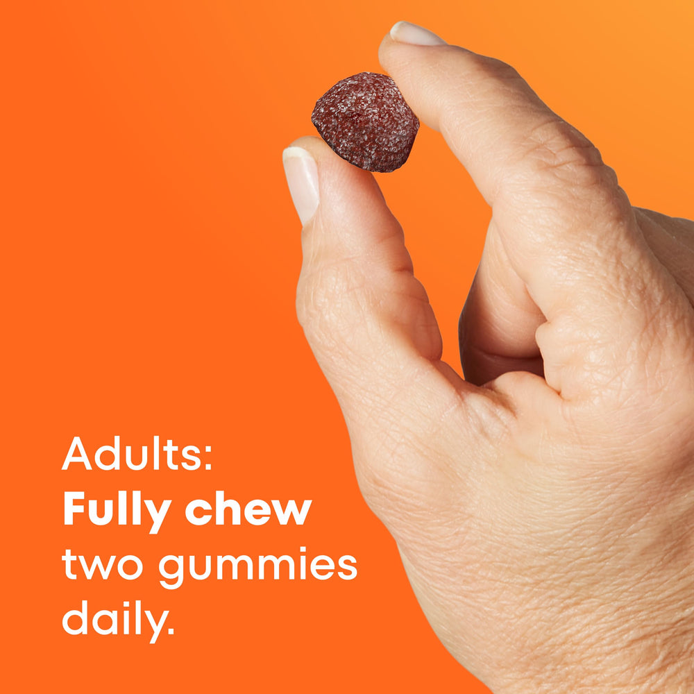 One A Day Women 50+ health-icons illustrate eye health, immune support, and energy benefits