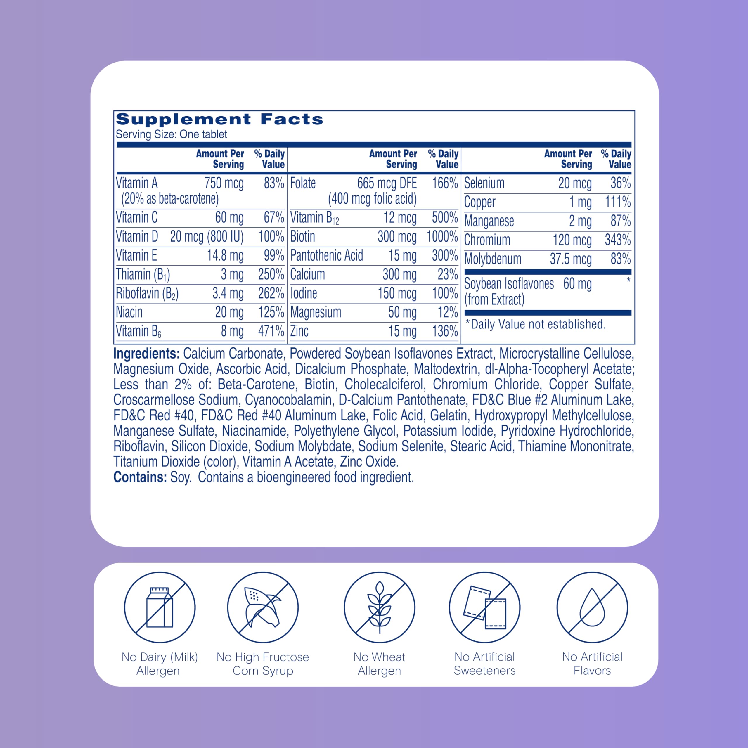 One A Day Women's Menopause Multivitamin on counter ready for daily use.