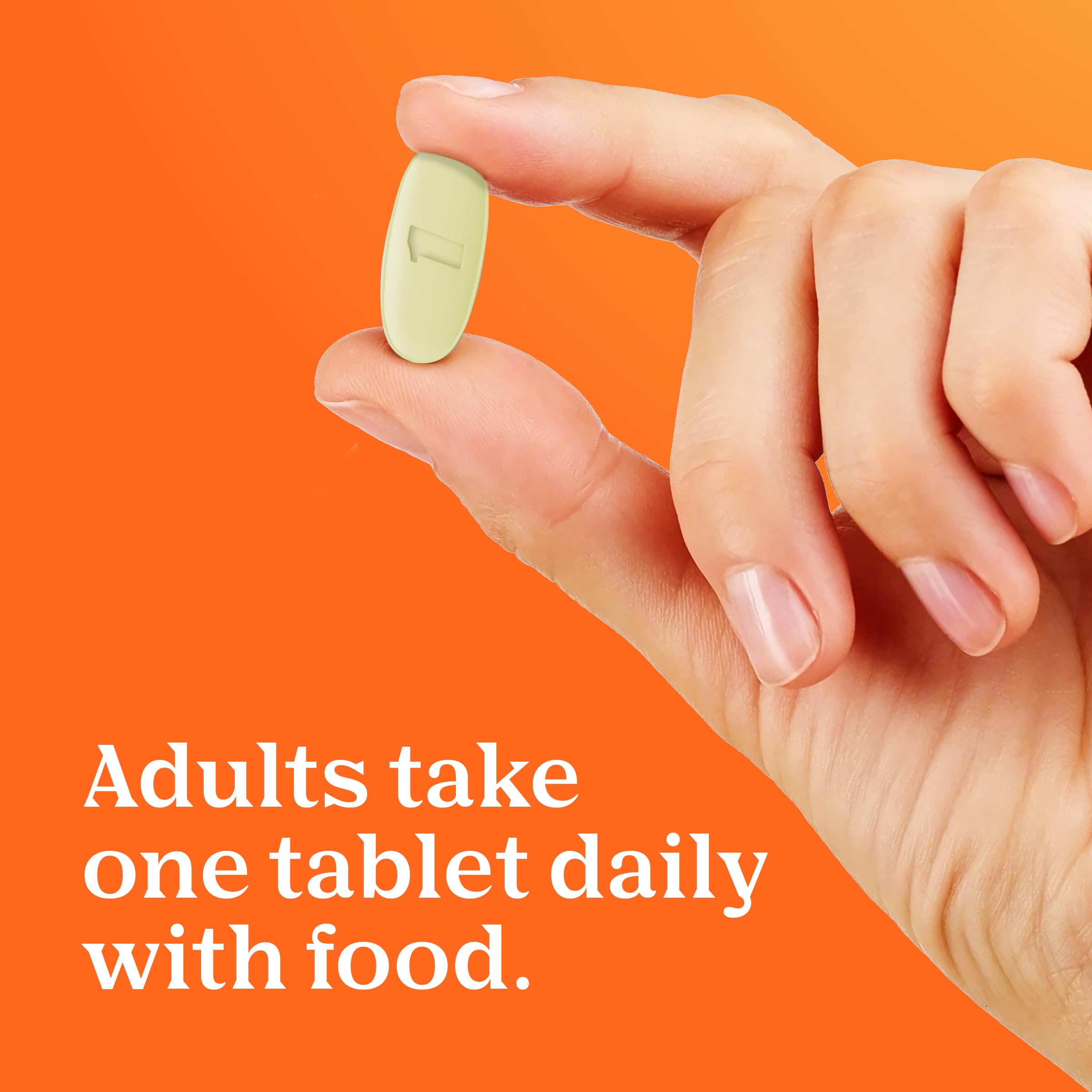 One A Day Women’s Multivitamin back label with ingredients overview