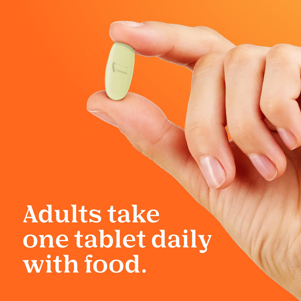 One A Day Women’s Multivitamin back label with ingredients overview