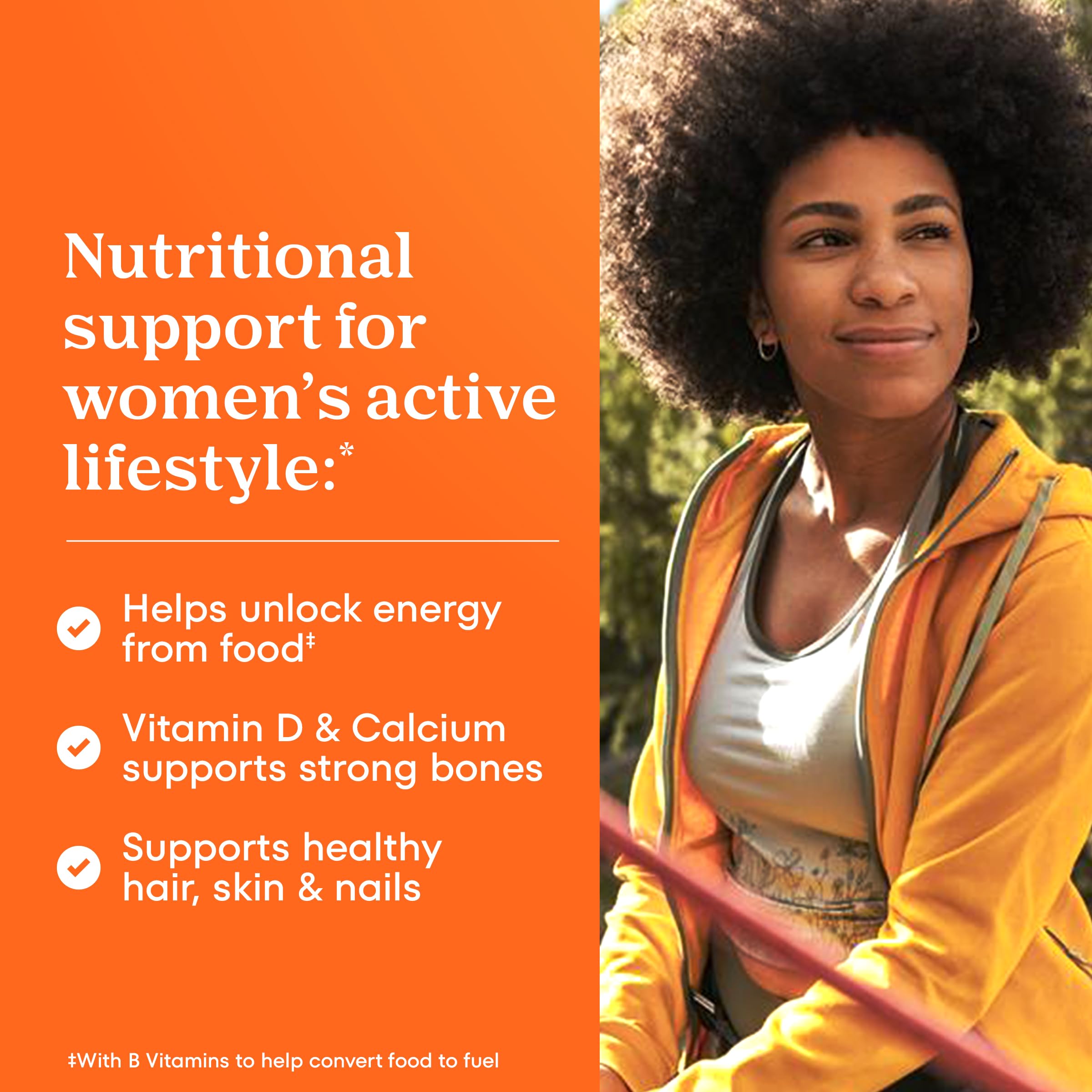 One A Day Women’s Multivitamin tablet in hand ready for daily use