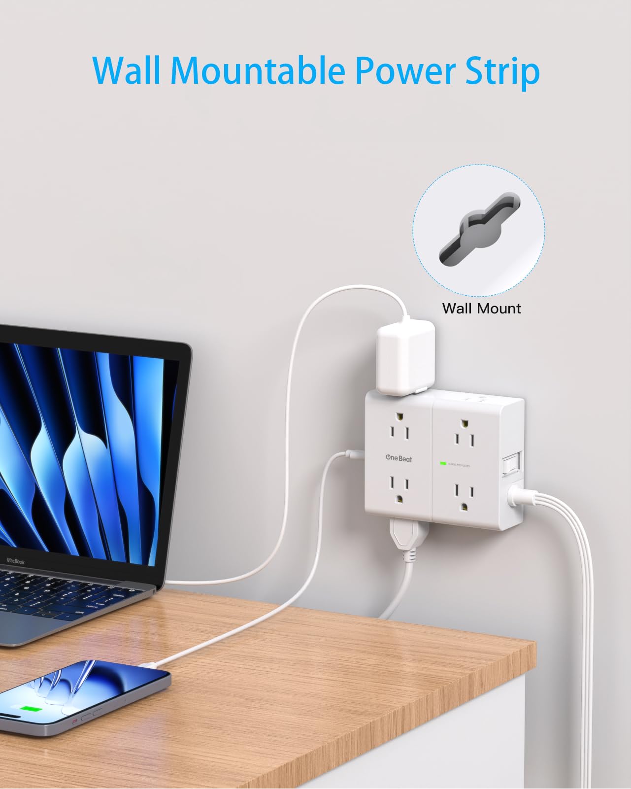One Beat ideal for dorms and home offices with a long 10-foot reach