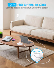 One Beat eight outlets with USB-C and USB-A for multi-device charging