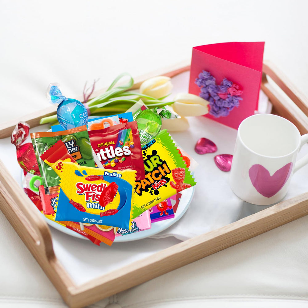 One Candy Way buffet display candies attract attention at events.