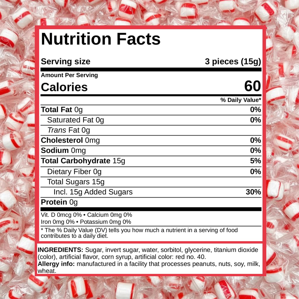 ONE CANDY WAY Peppermint Puffs individually wrapped ideal for clean office candy bowls