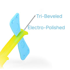 ONE-CARE flexible wings provide a comfortable grip during handling
