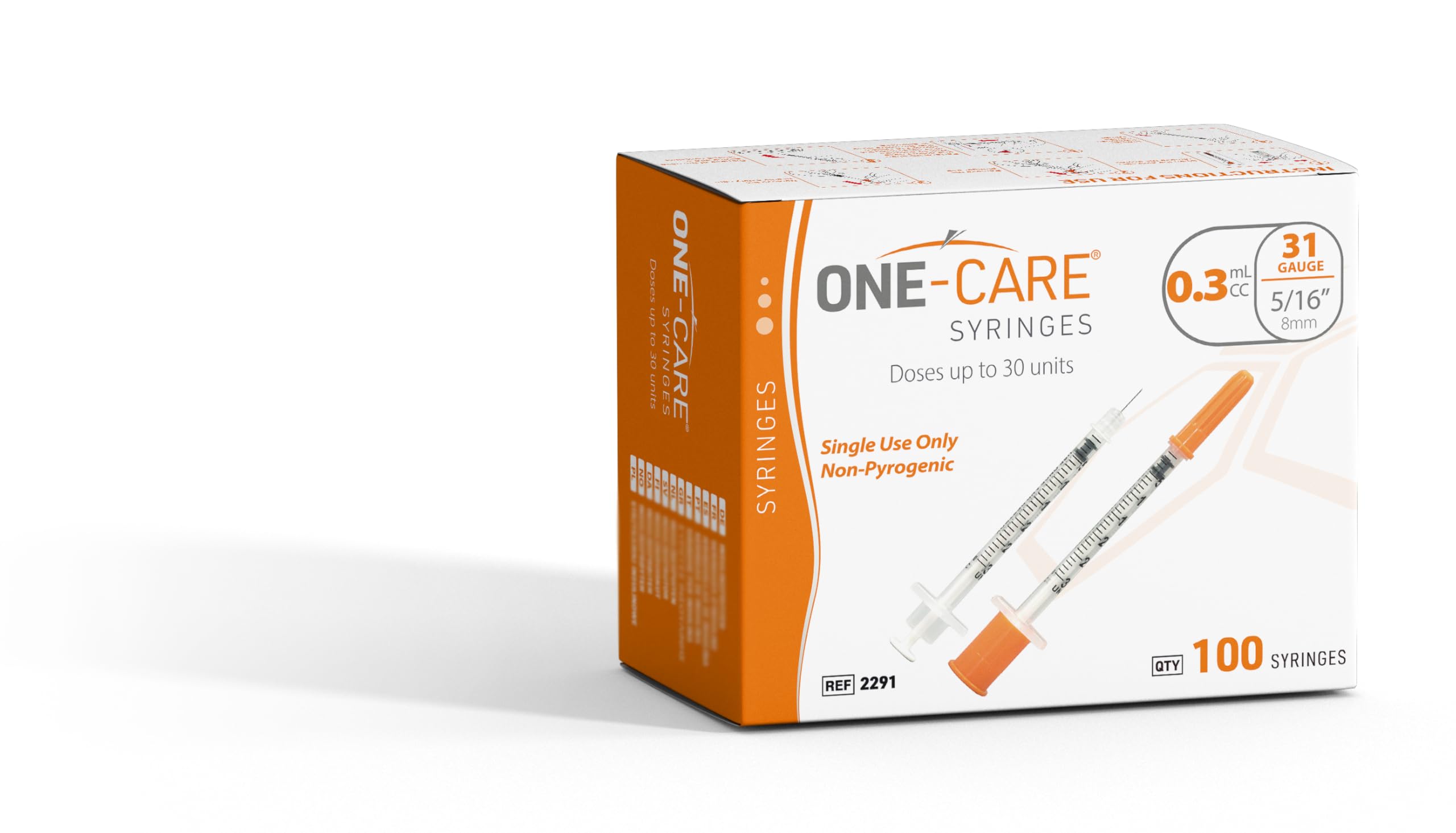 ONE-CARE syringe ready for home or lab use across tasks