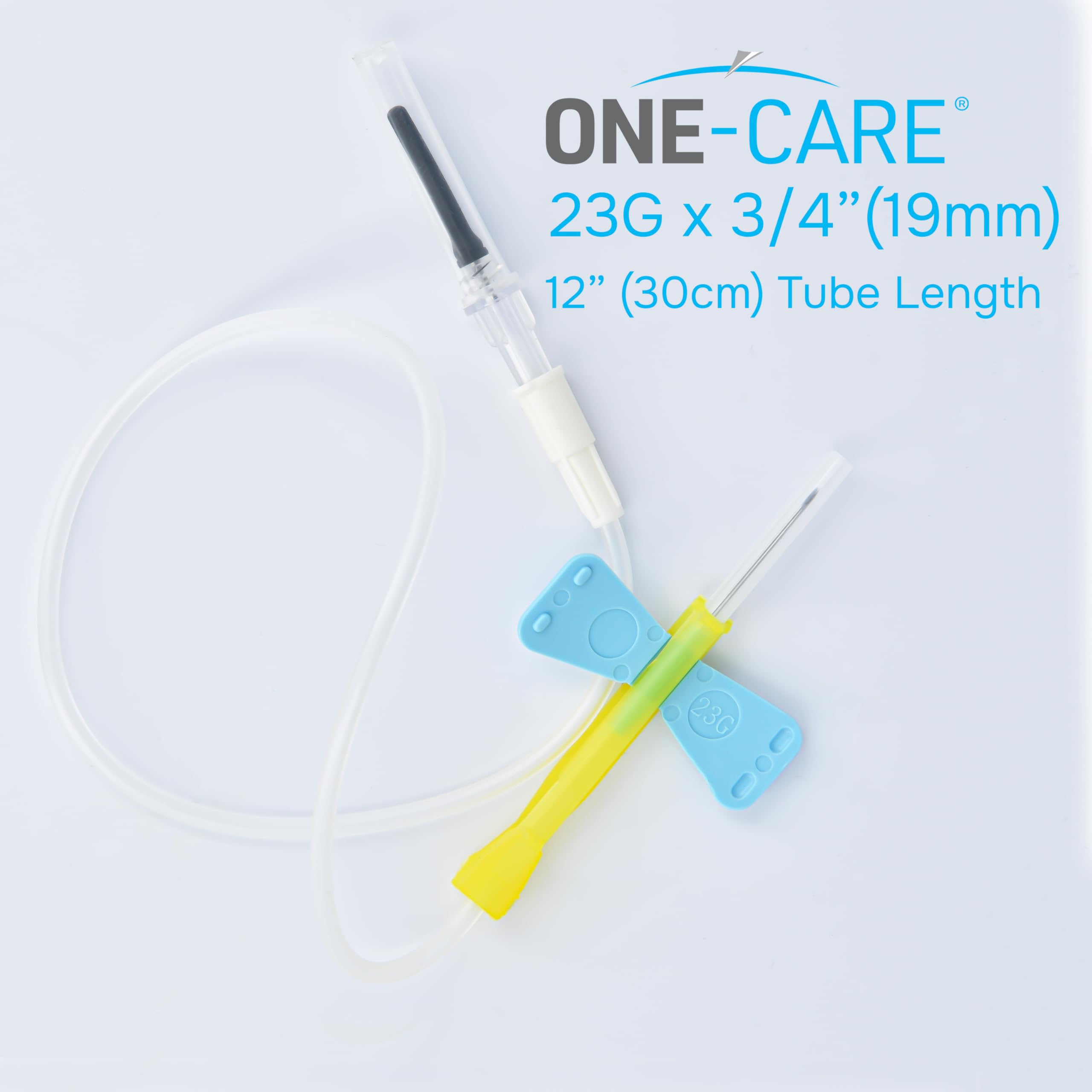 ONE-CARE transparent 12-inch tube offers clear visibility of flow