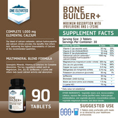 One Elevated Bone Builder capsules close-up shows high elemental calcium content.