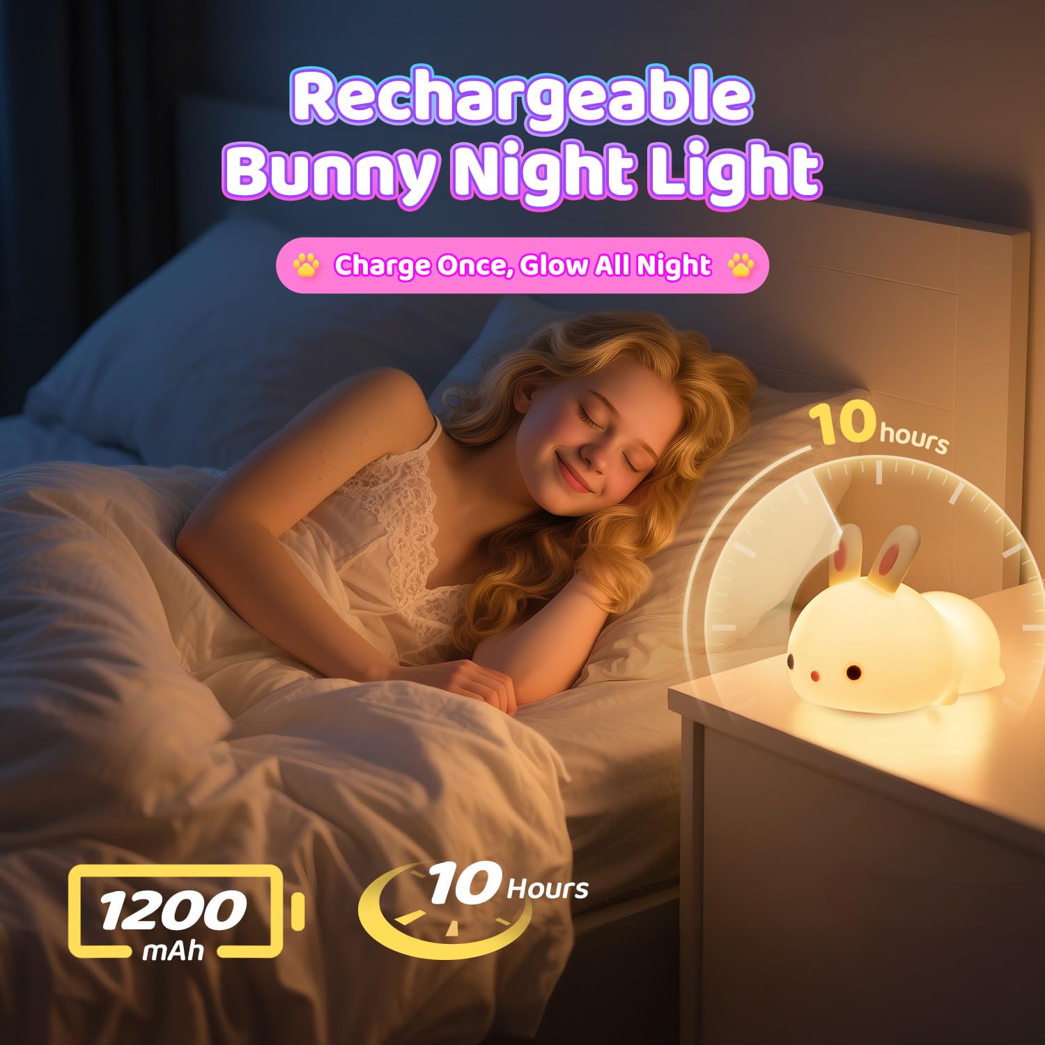 One Fire dimmable kids light offers 50 and 100 brightness for bedtime routines.