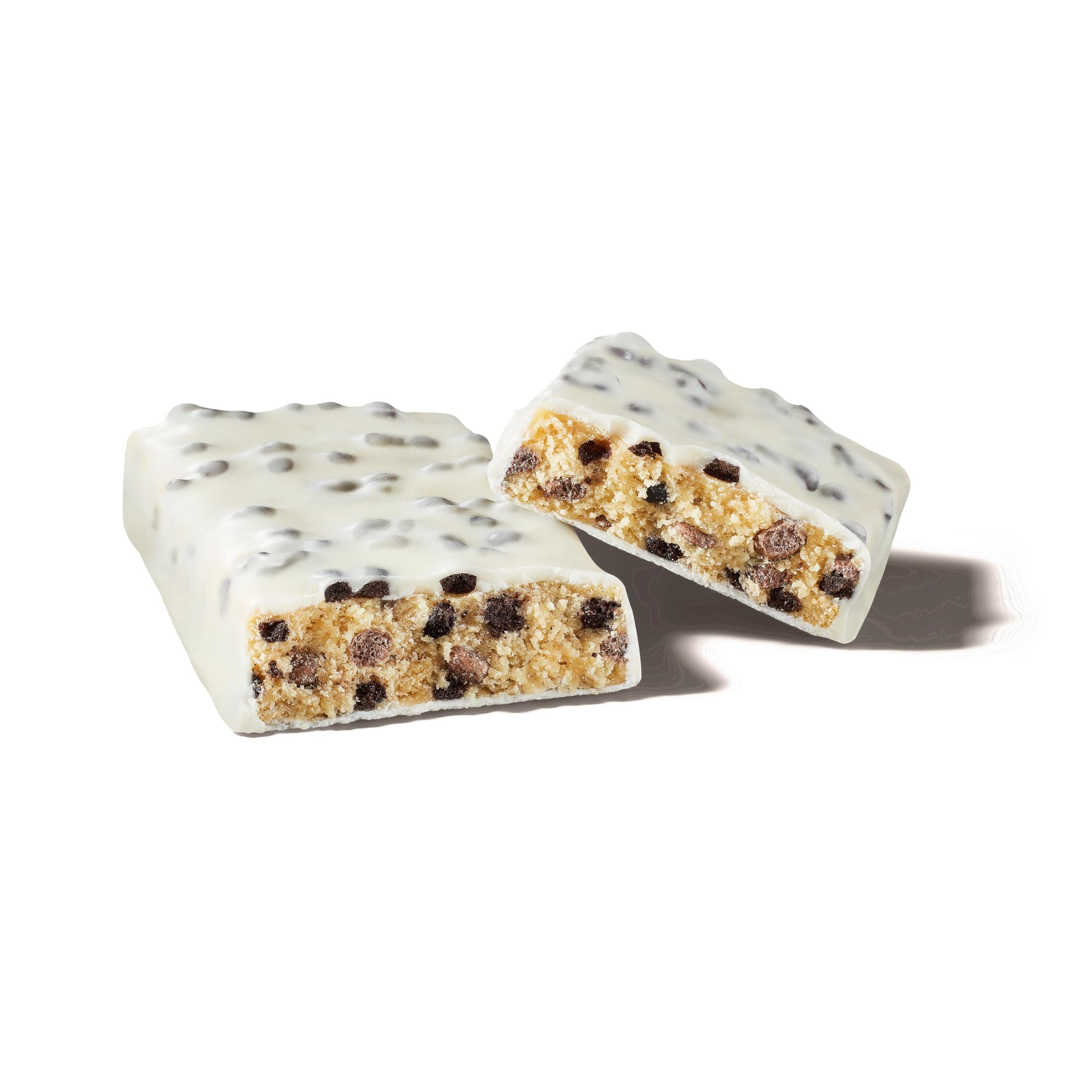 ONE Protein Bar cookies n creme break piece illustrating texture