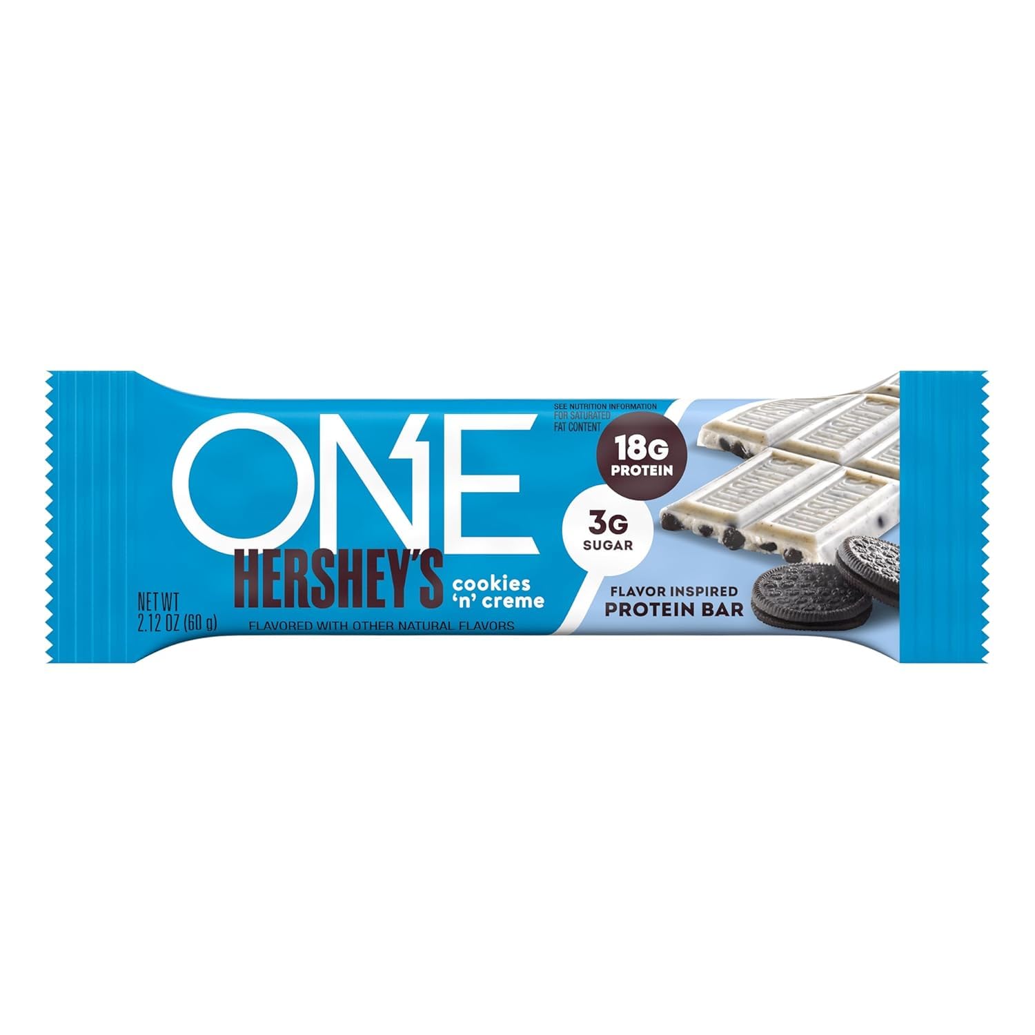 ONE Protein Bar cookies n creme gym bag ready to grab