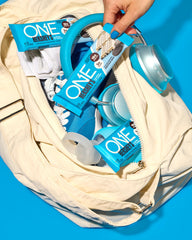 ONE Protein Bar cookies n creme label close-up emphasizing protein content
