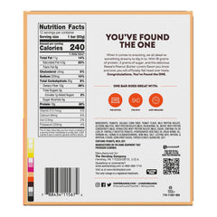 Front view of ONE package highlighting gluten-free formula for on-the-go snacking