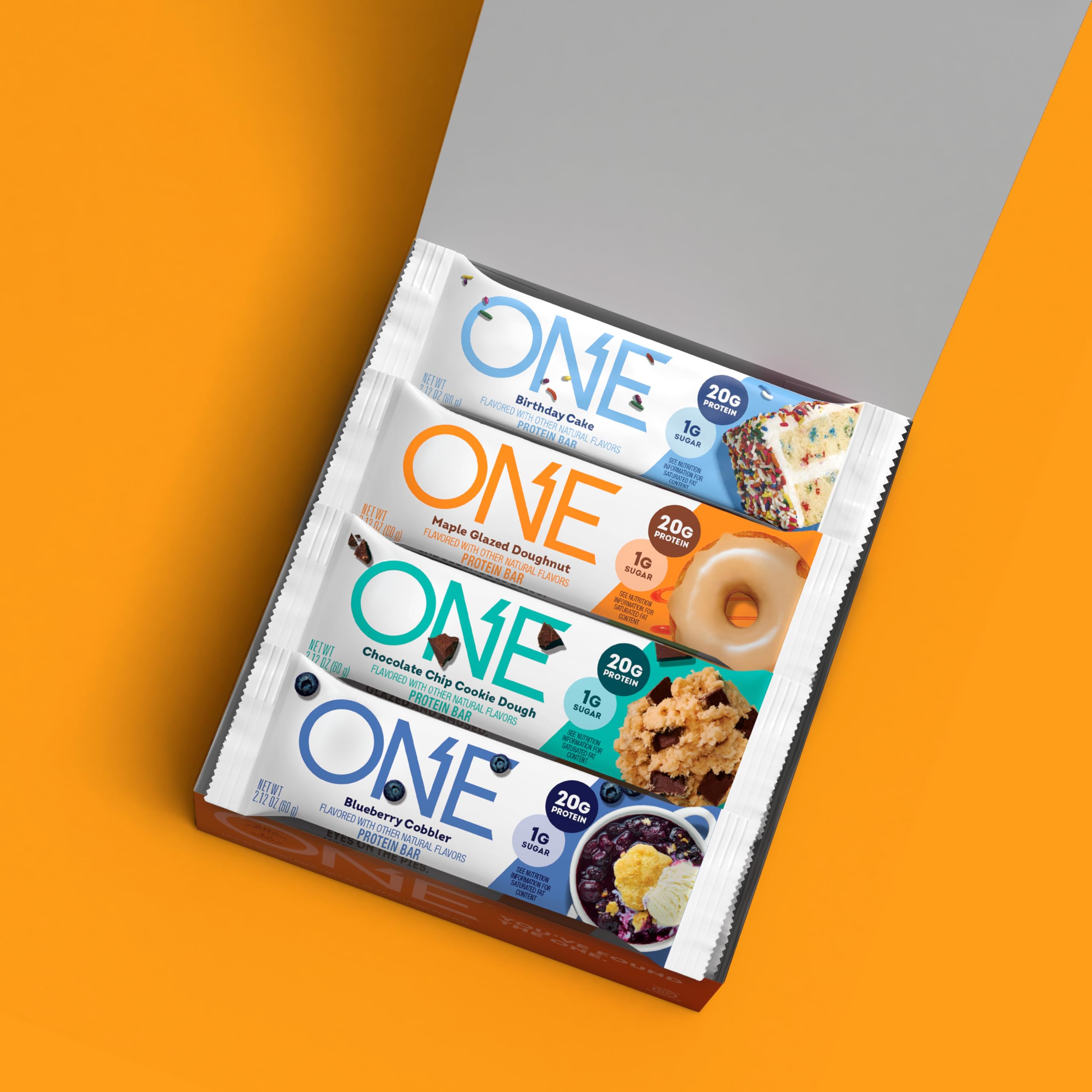 Individually wrapped ONE Protein Bars ensure freshness and convenient snacking.