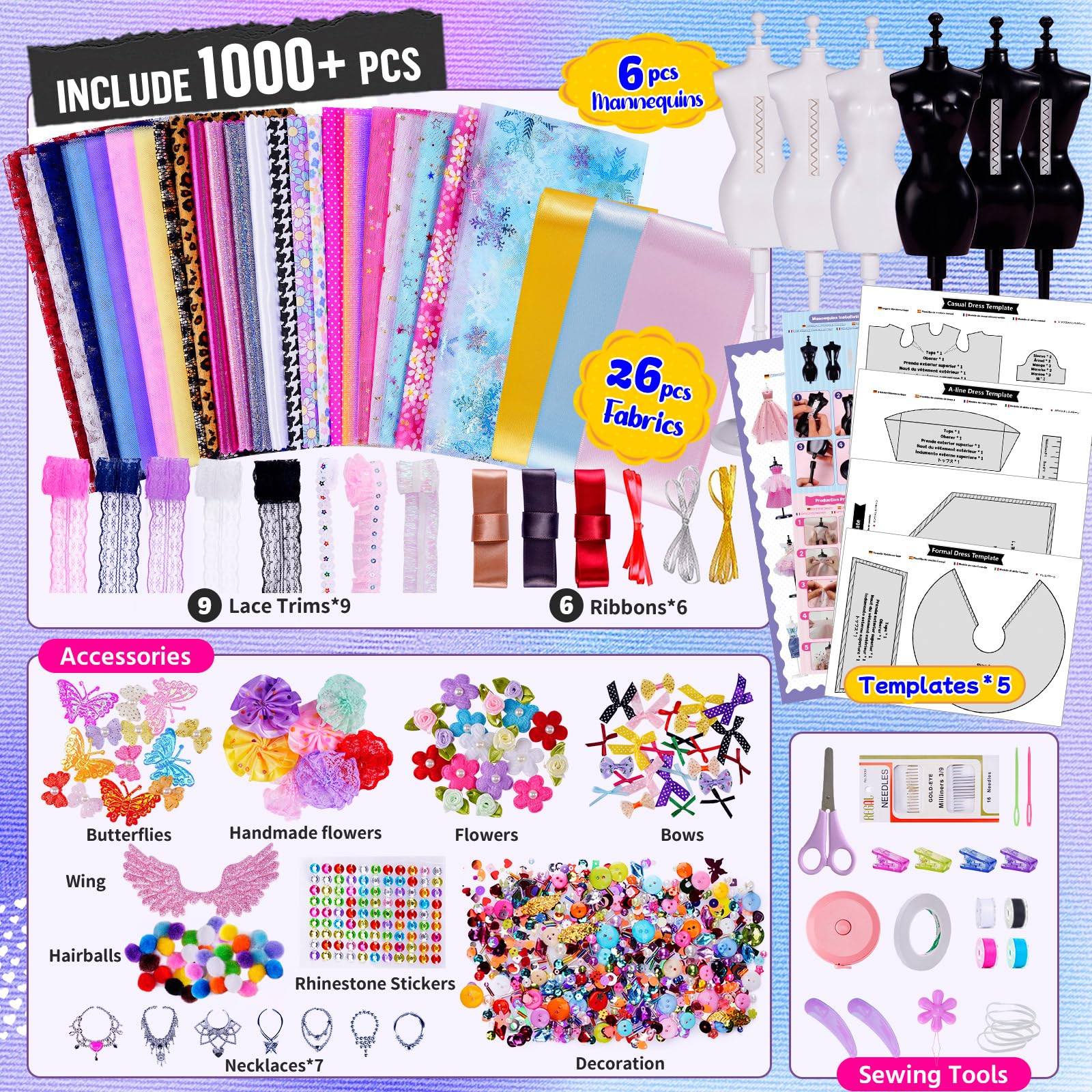 ONE TO FOUR complete tool set supports versatile fashion projects