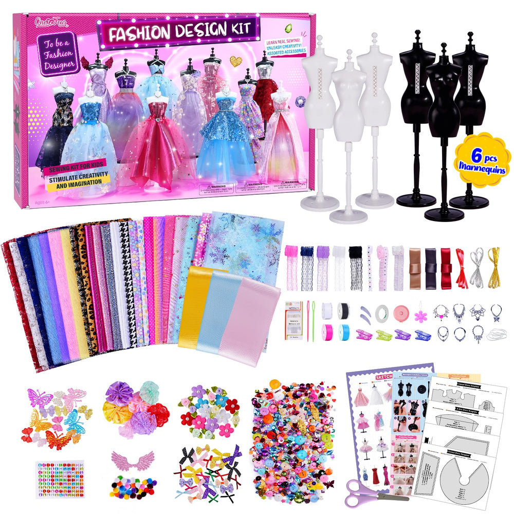 ONE TO FOUR six mannequins display outfits for budding designers
