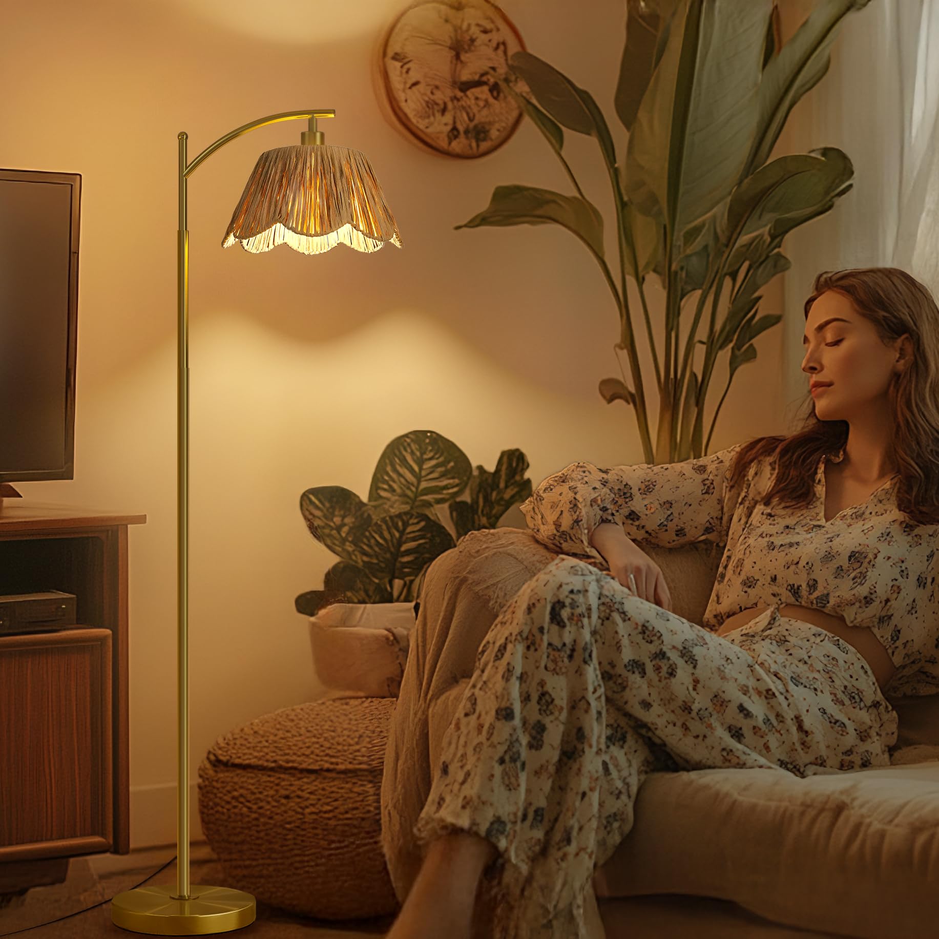 Oneach Arc bedroom setup showing ambient lighting for cozy corners