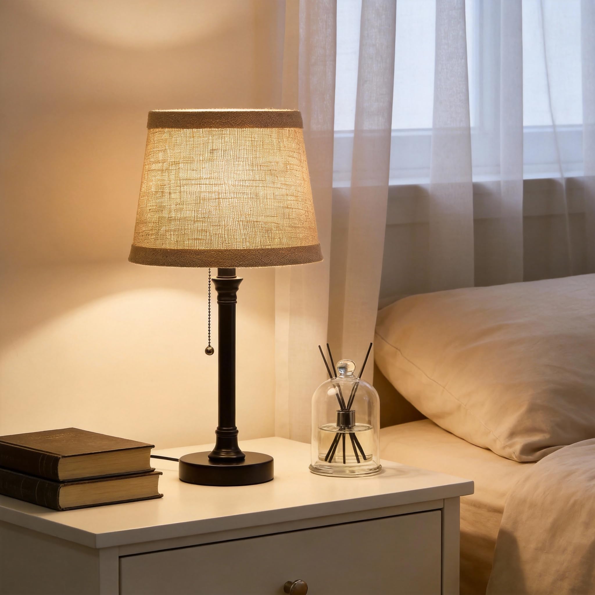 Oneach modern table lamp adds ambient lighting to a desk or shelf