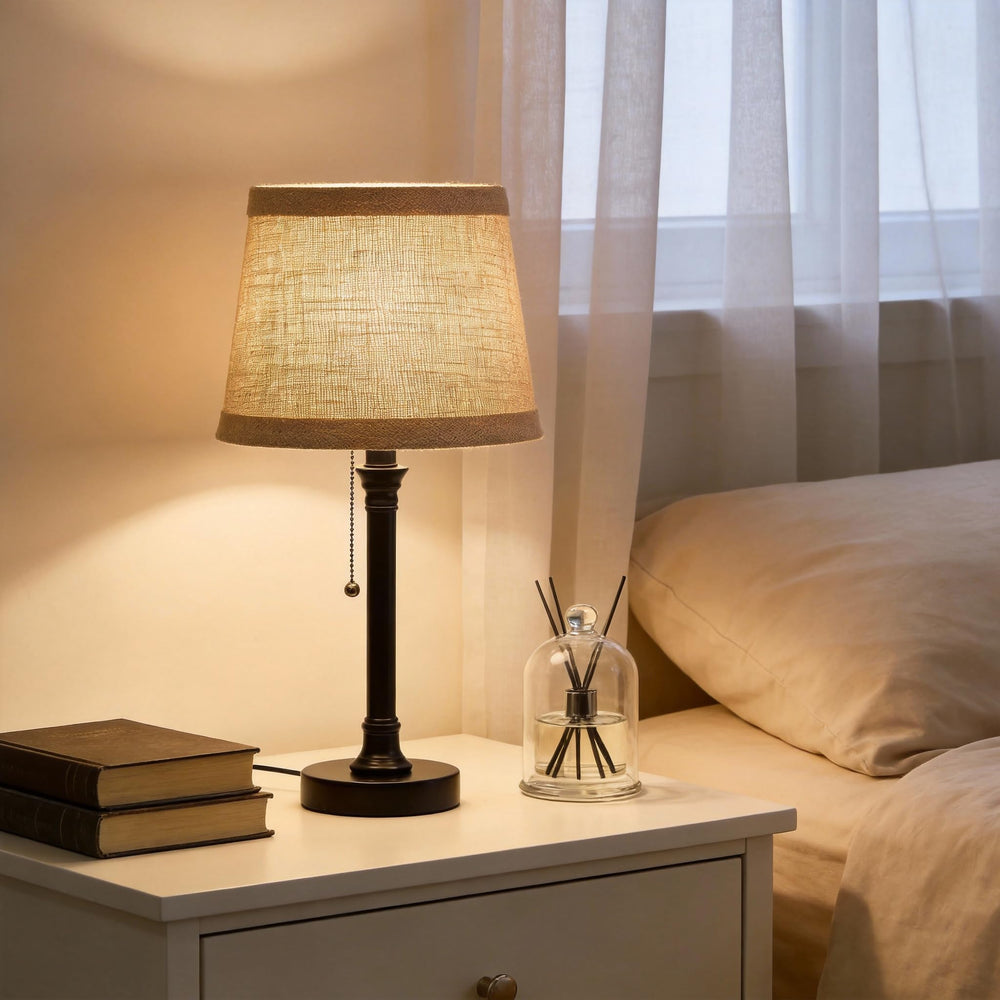 Oneach modern table lamp adds ambient lighting to a desk or shelf