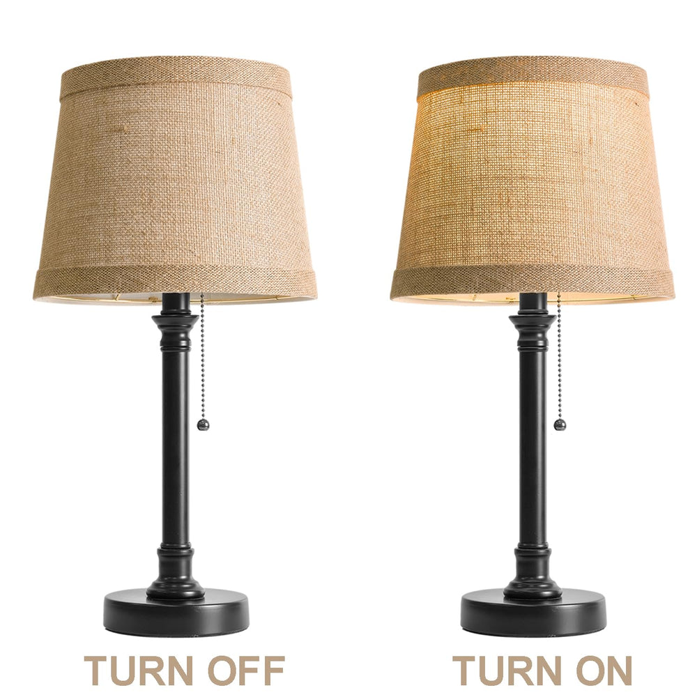 Oneach pull-chain bedside lamp offers easy one-handed operation