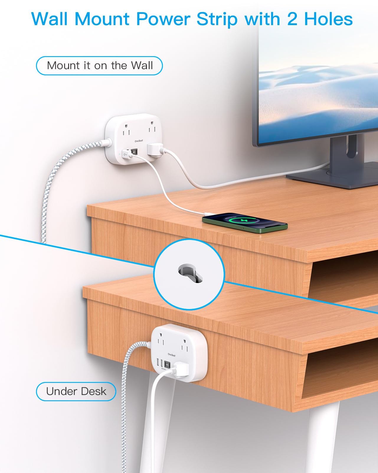 One Beat mountable back slots enable flexible placement in cabins
