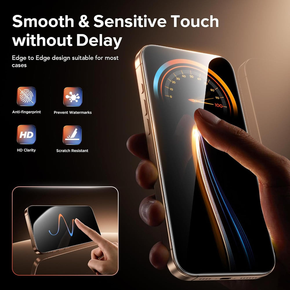 OneFish durable screen protector with reliable support for iPhone 17 Pro Max.