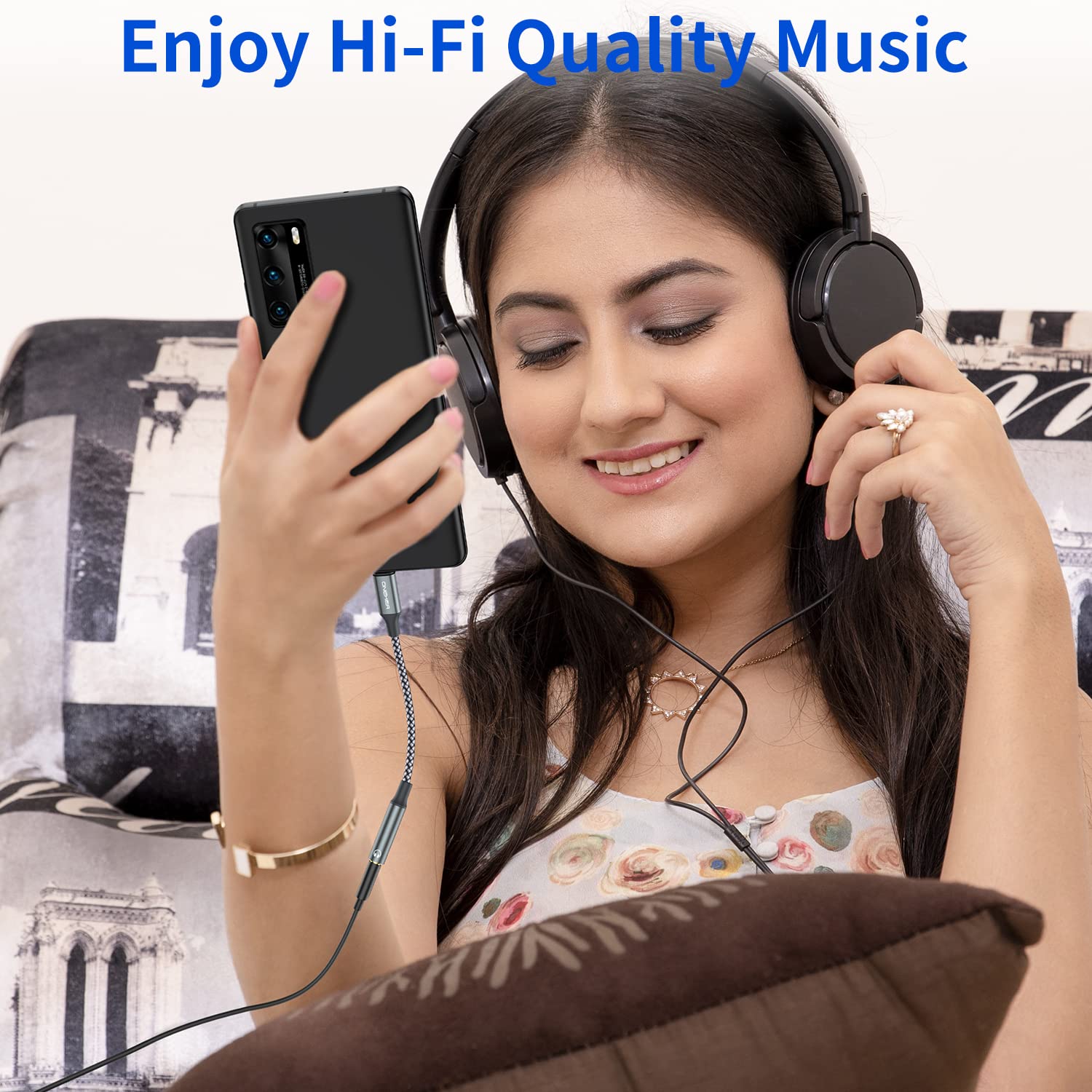 OneKer compact durable design for easy on-the-go audio access.