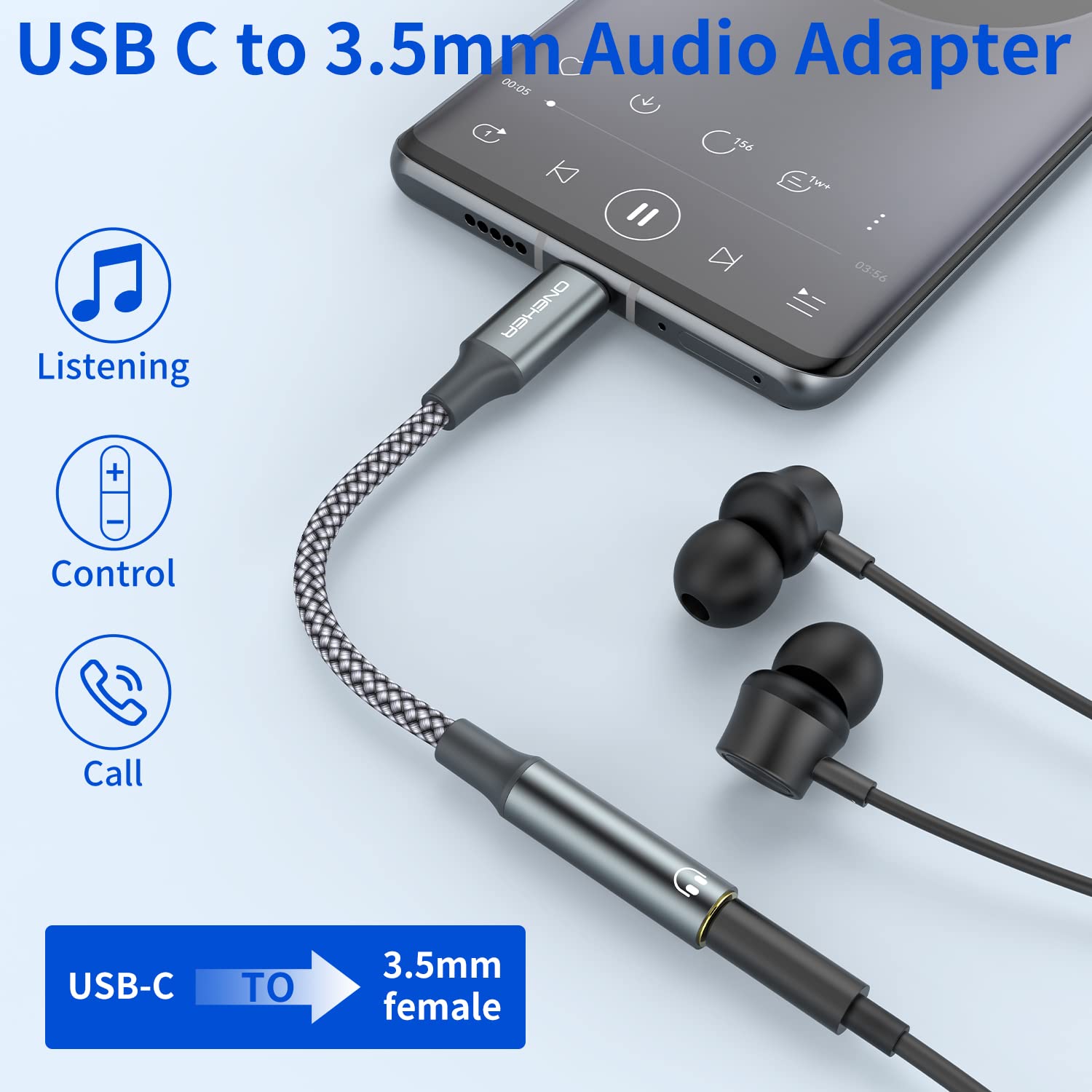 OneKer DAC smart-chip enables high-fidelity audio on USB-C devices.