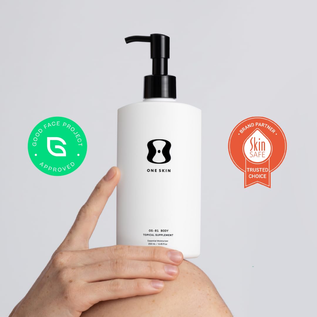 oneskin BODY OS-01 peptide pump dispense; convenient daily routine.