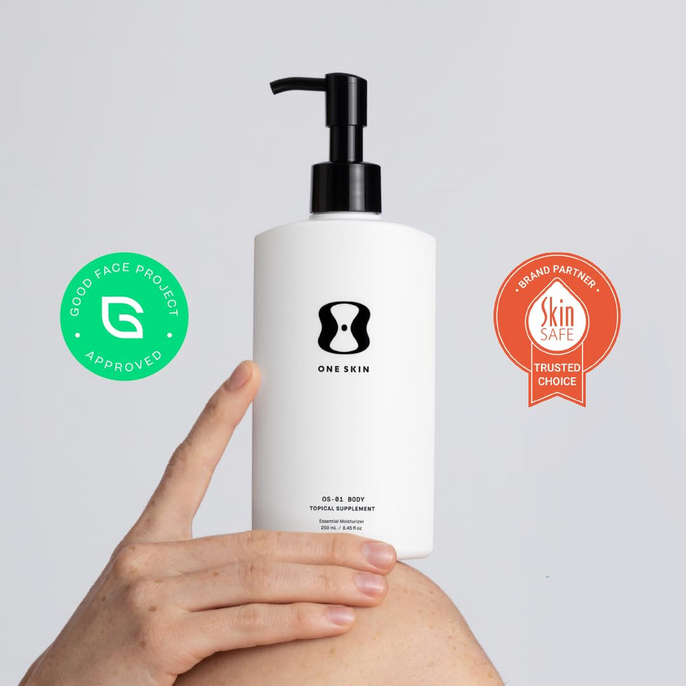 oneskin BODY OS-01 peptide pump dispense; convenient daily routine.