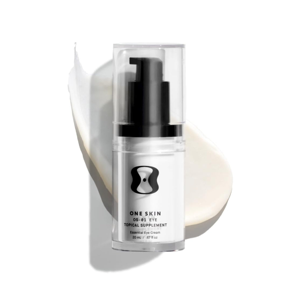 oneskin EYE OS-01 peptide topical supplement bottle for daily under-eye care and potential firming