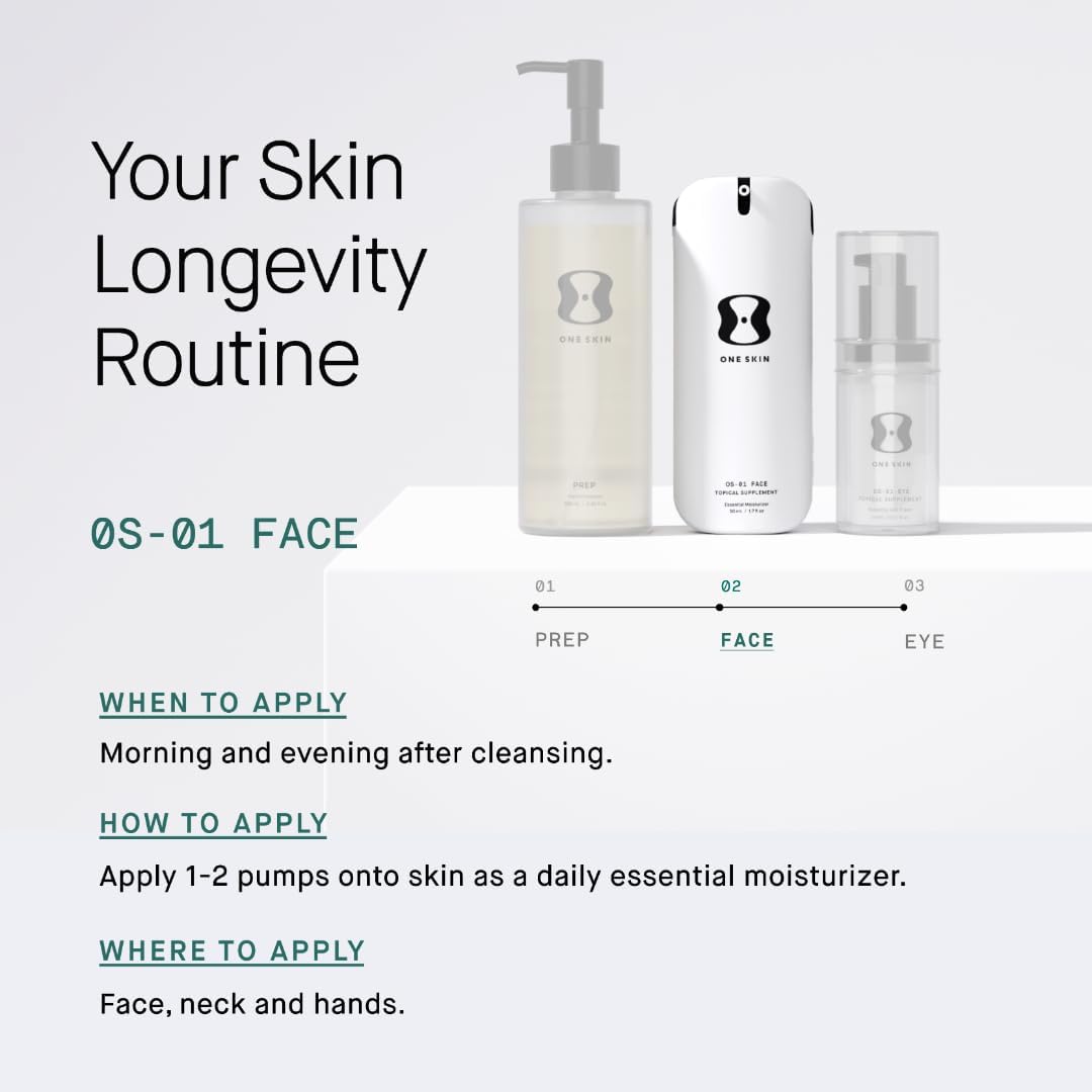Close-up of smoother-looking skin texture after OS-01 FACE use.