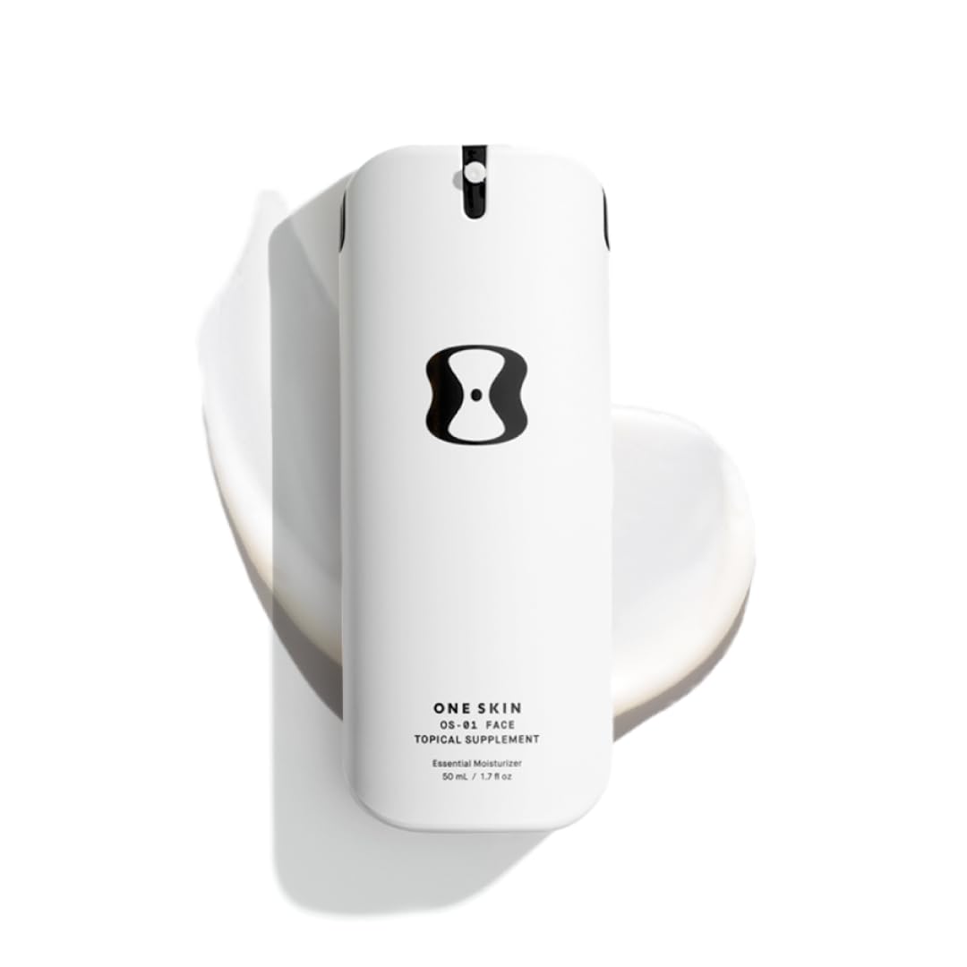 OneSkin OS-01 Face bottle with pump, fragrance-free formula for sensitive skin.