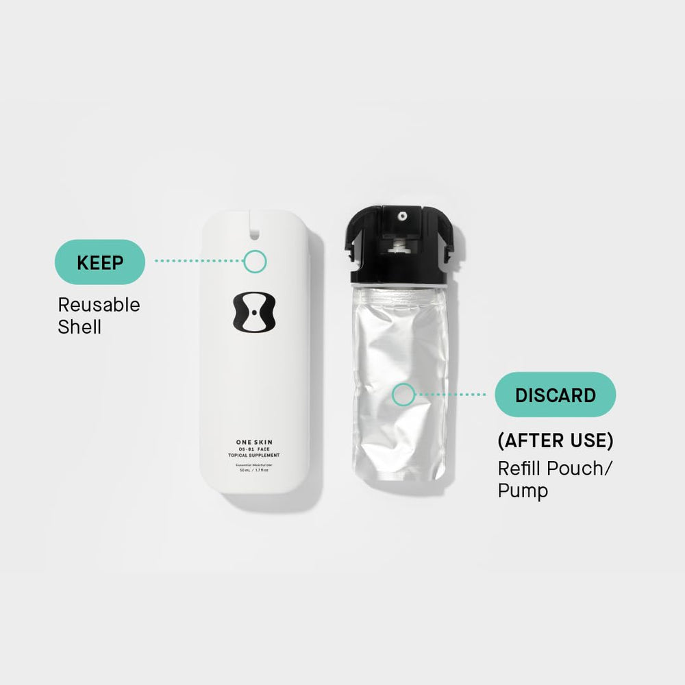 Fragrance-free packaging communicates sensitive-skin friendliness.