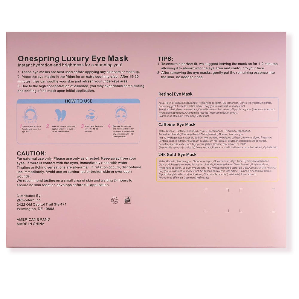 Onespring quick 15-minute at-home eye treatment
