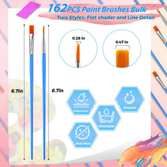 Close-up of dual-tip brushes showing round and flat bristles for bold strokes and details