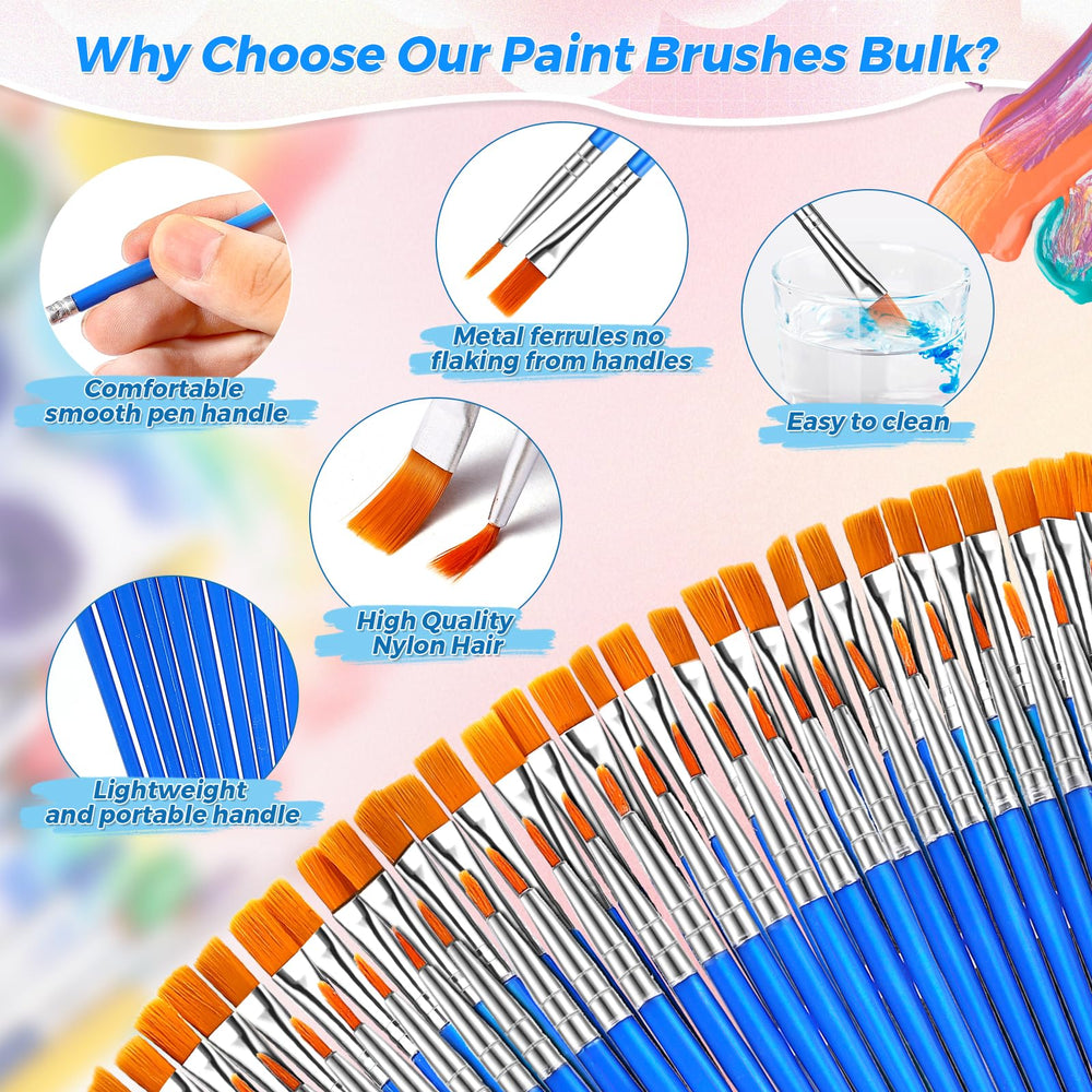 Premium nylon bristles resist shedding for classroom durability during projects