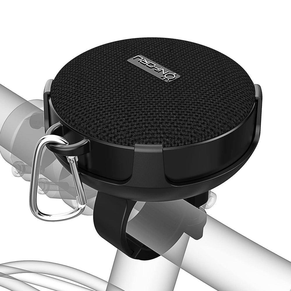 Onforu bike speaker mount on handlebars for secure cycling music